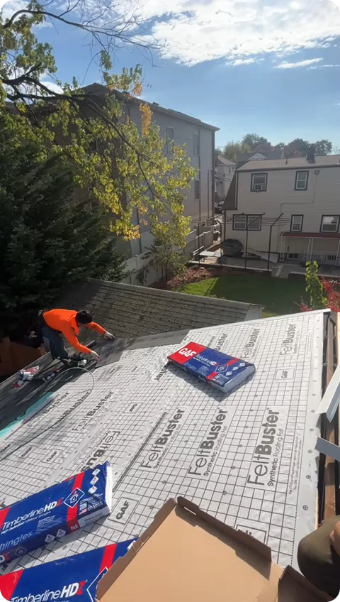 Roofing being renovated from a professional team in New Jersey. Roofing being renovated from a professional team in New Jersey.